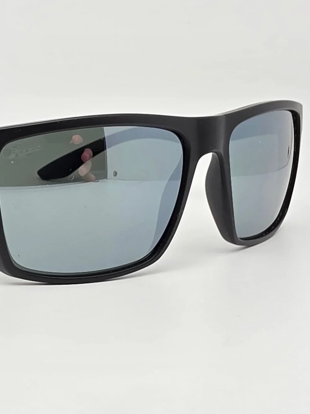 Hobie Eclipse R4L Matte Black Frame Polarized Silver Mirror Lens Sunglasses 58mm